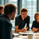 Workshopgroep in overleg